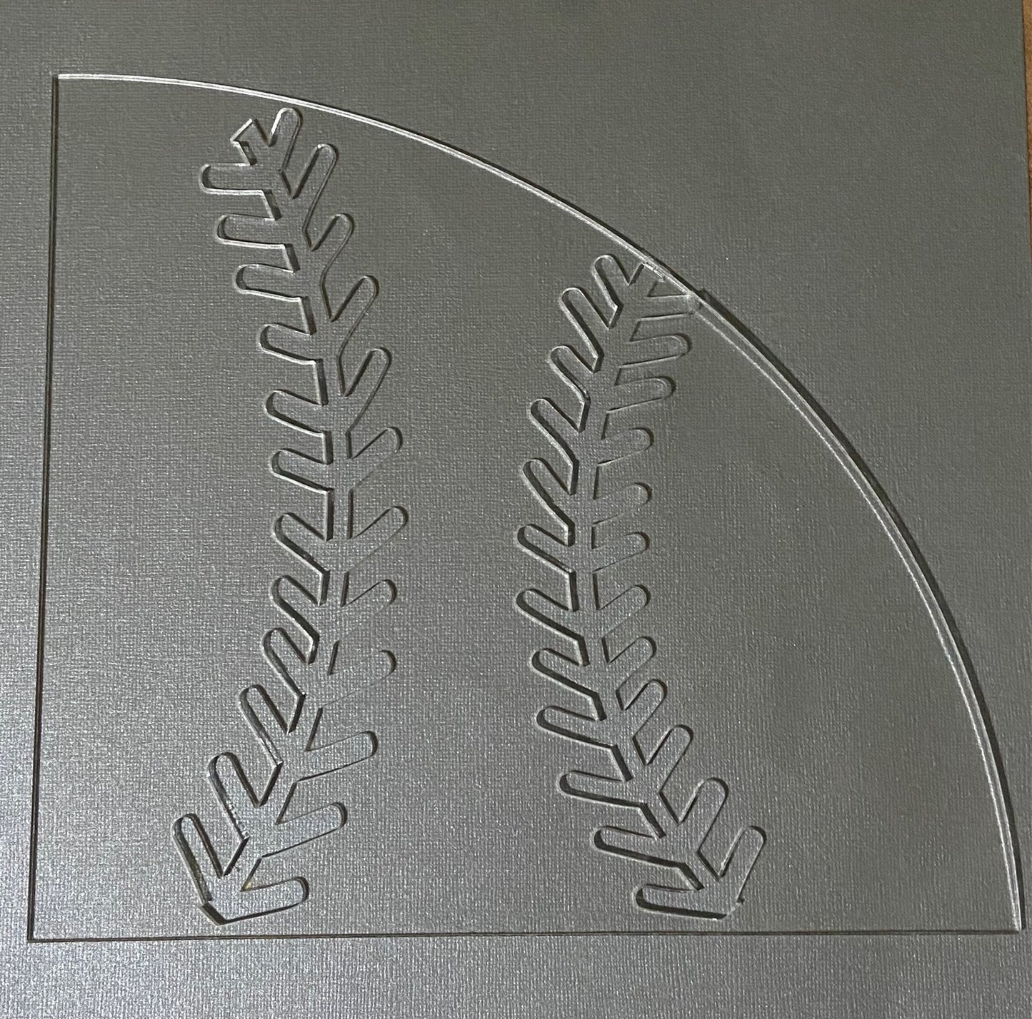 Acrylic baseball stencil