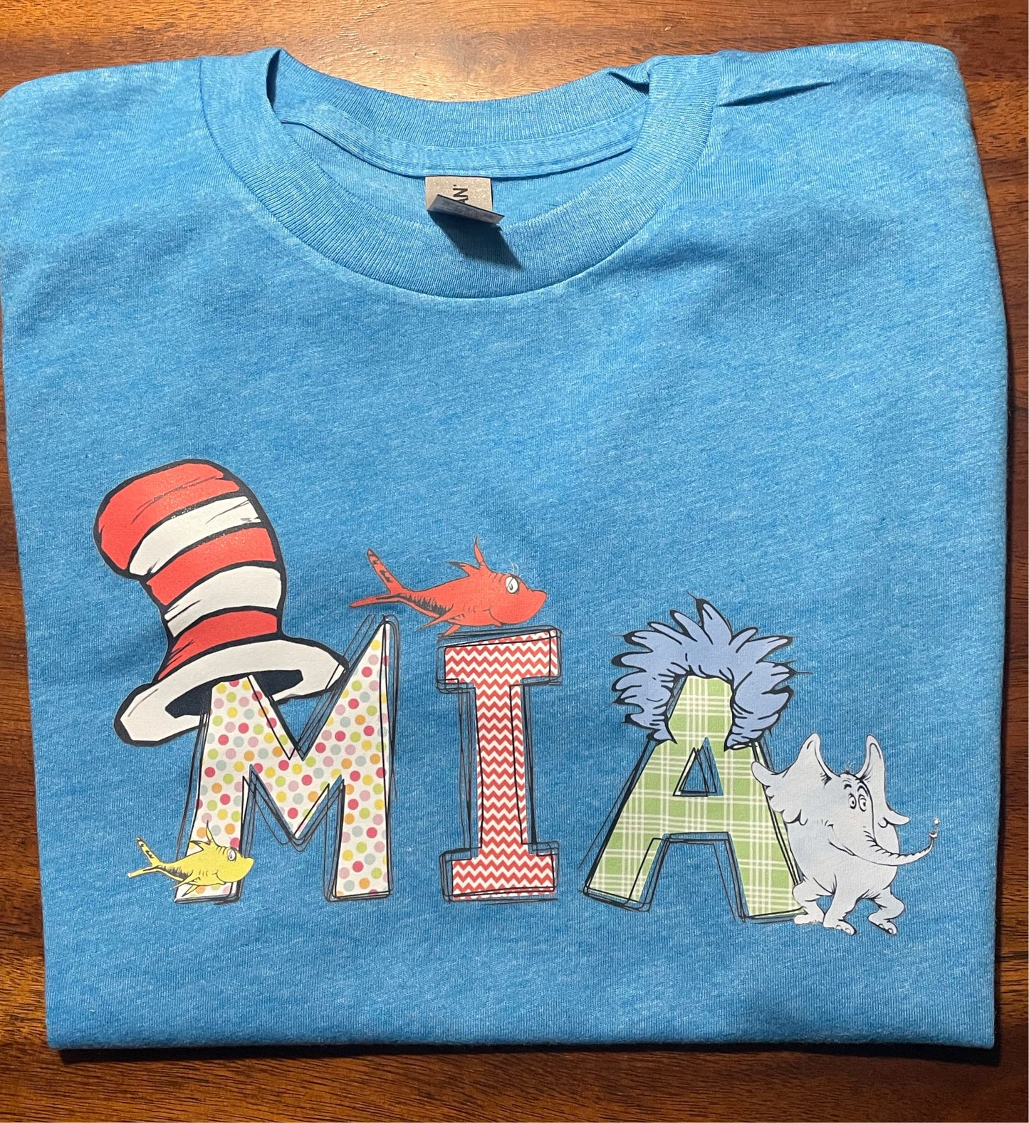 Dr Seuss inspired personalized shirt