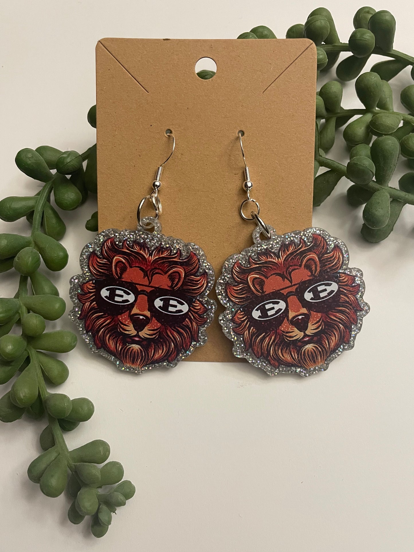 Lion earrings