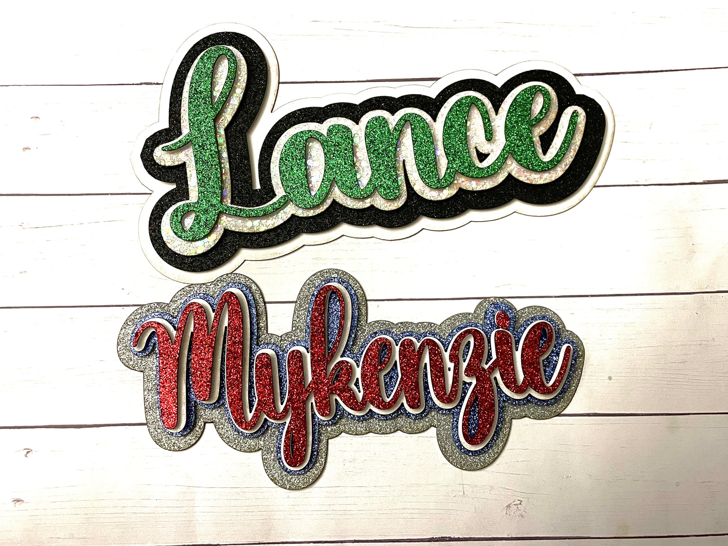 Glitter cardstock name