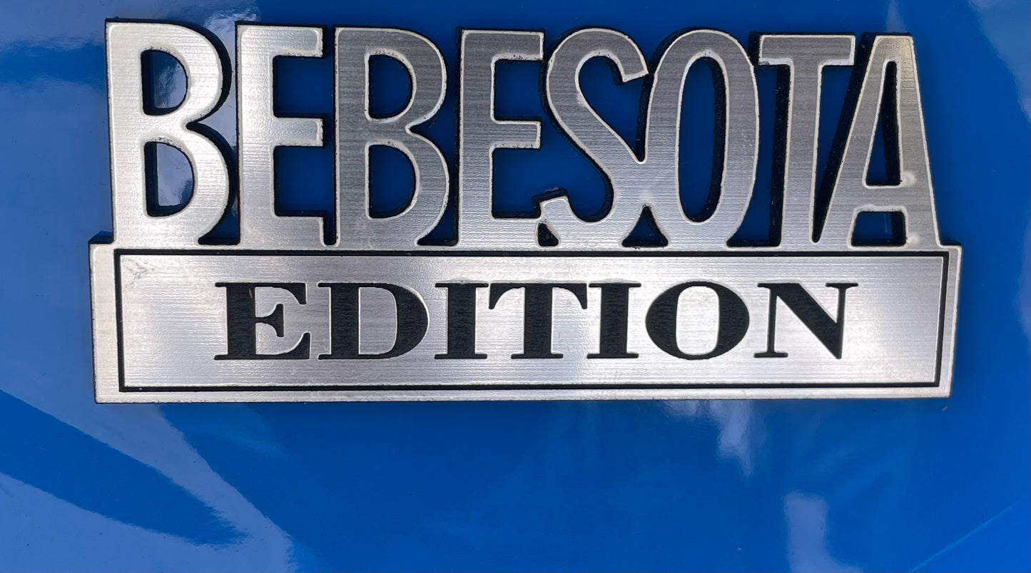 Bebesota edition car emblem
