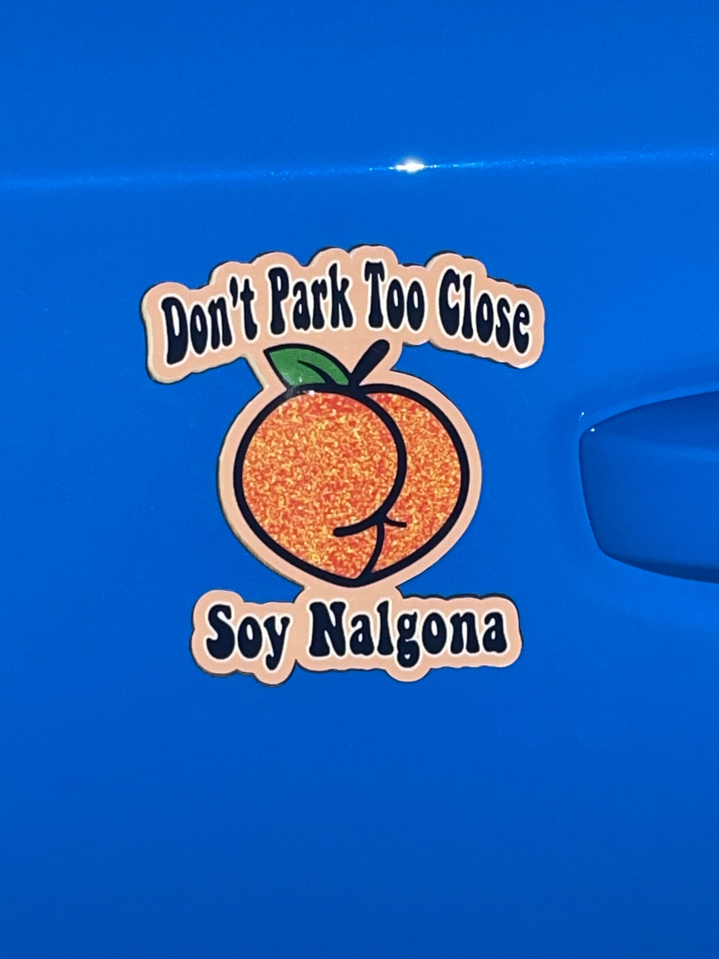Soy nalgona car magnet