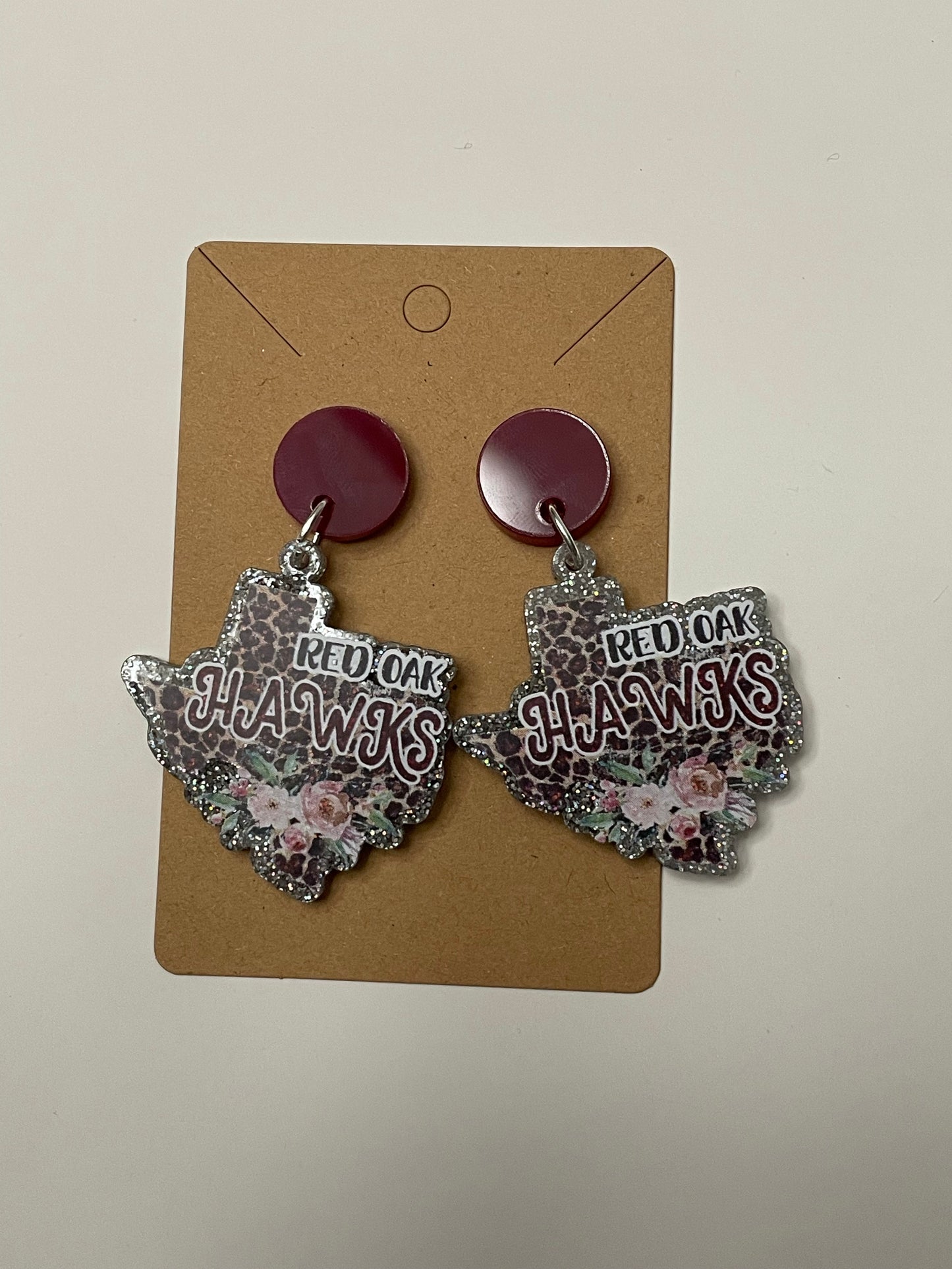 Texas shape spirit earrings
