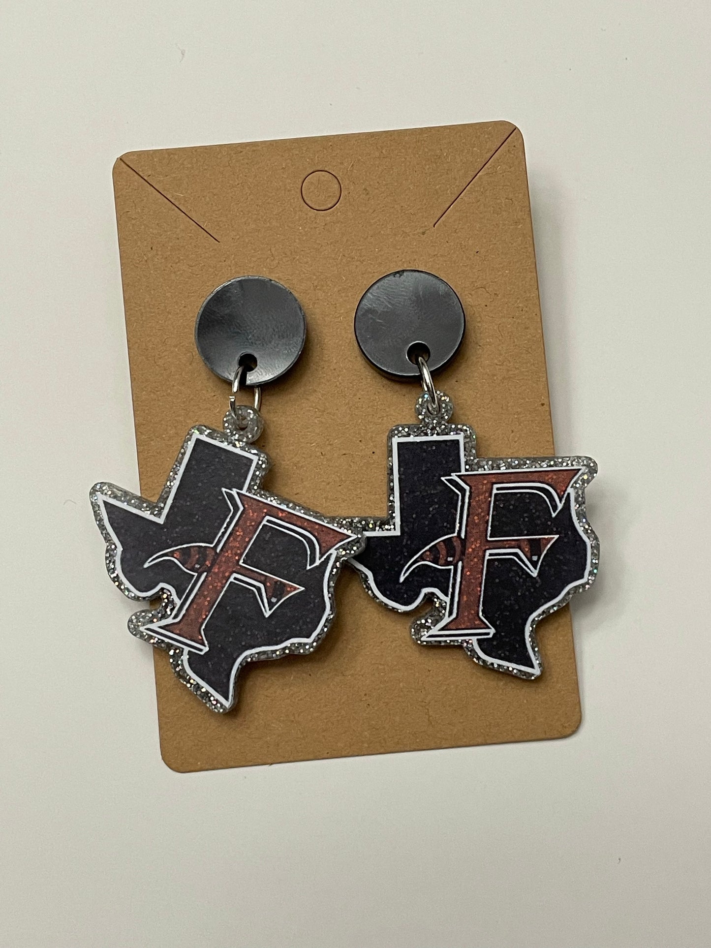 Texas shape spirit earrings