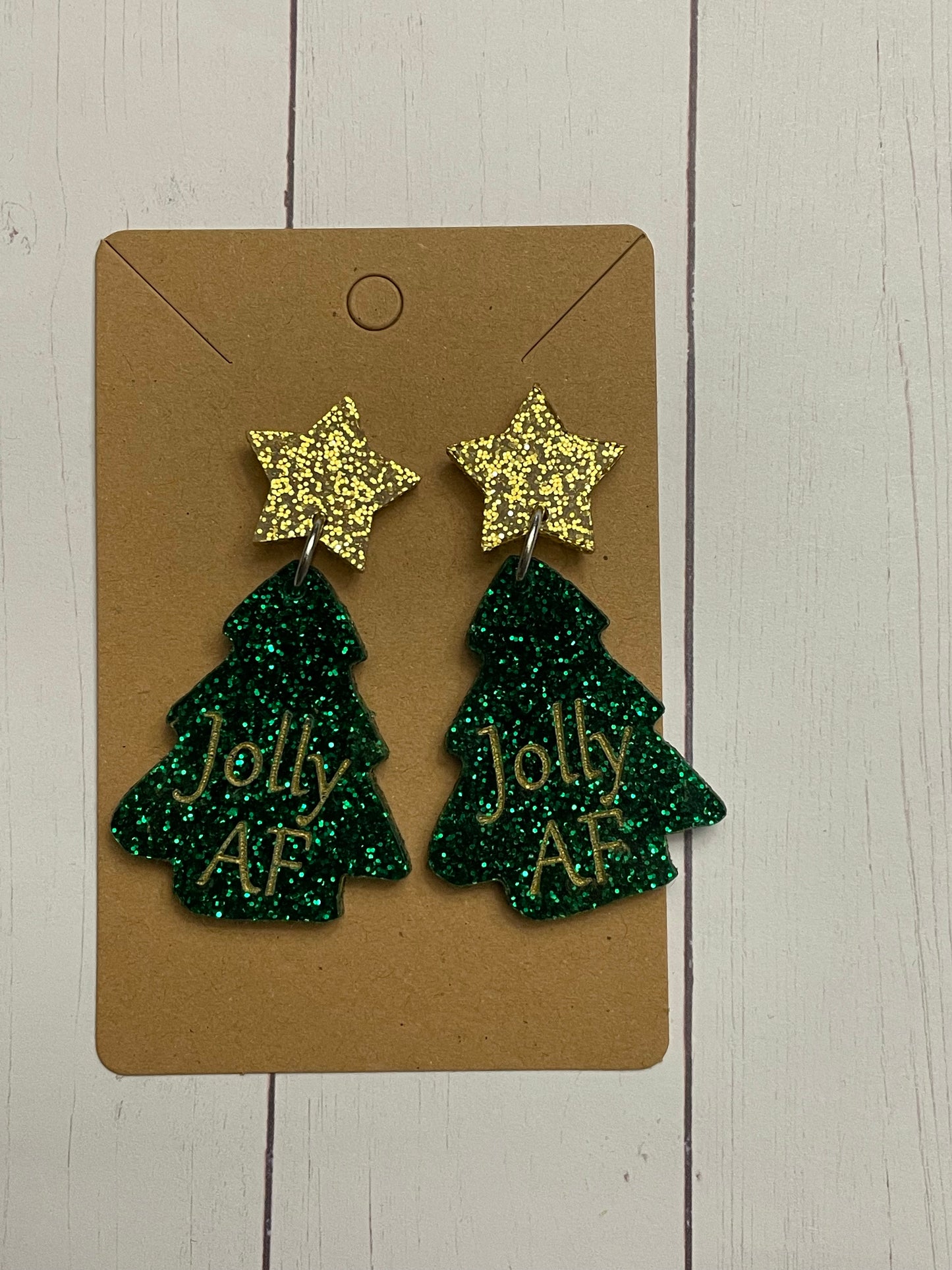 Jolly tree earrings