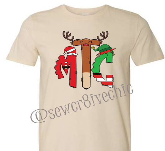 Monogram Christmas shirt