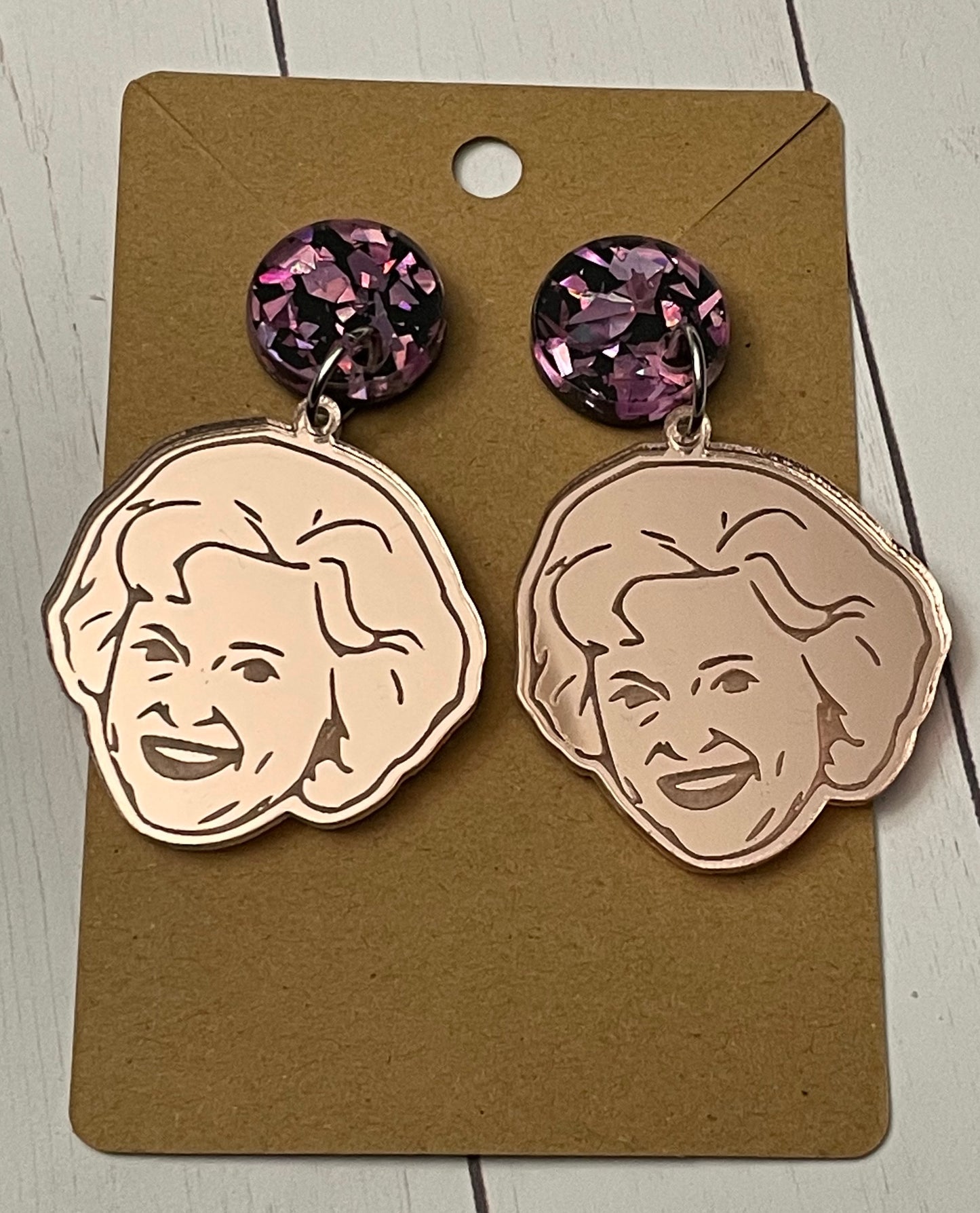 Betty White earrings