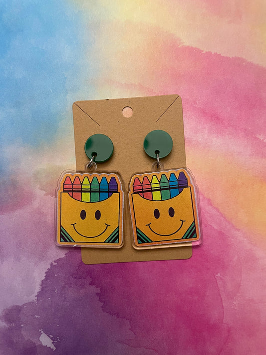 Crayon earrings